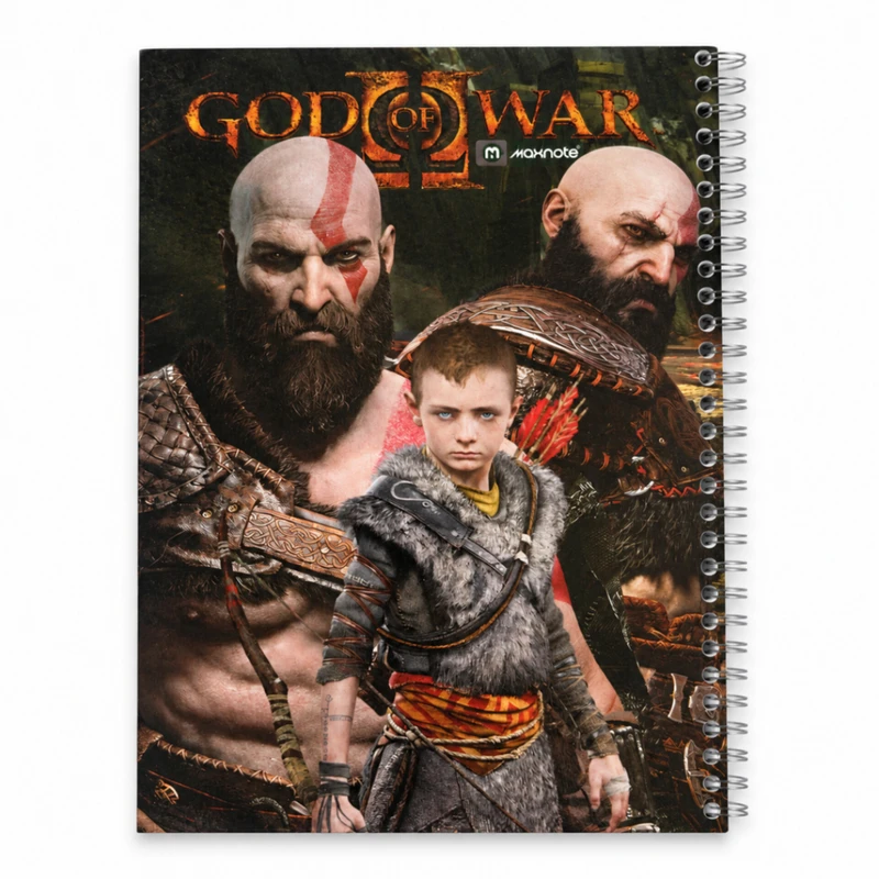 دفتر مشق 60 برگ سیمی مکس نوت مدل خدای جنگ God of war