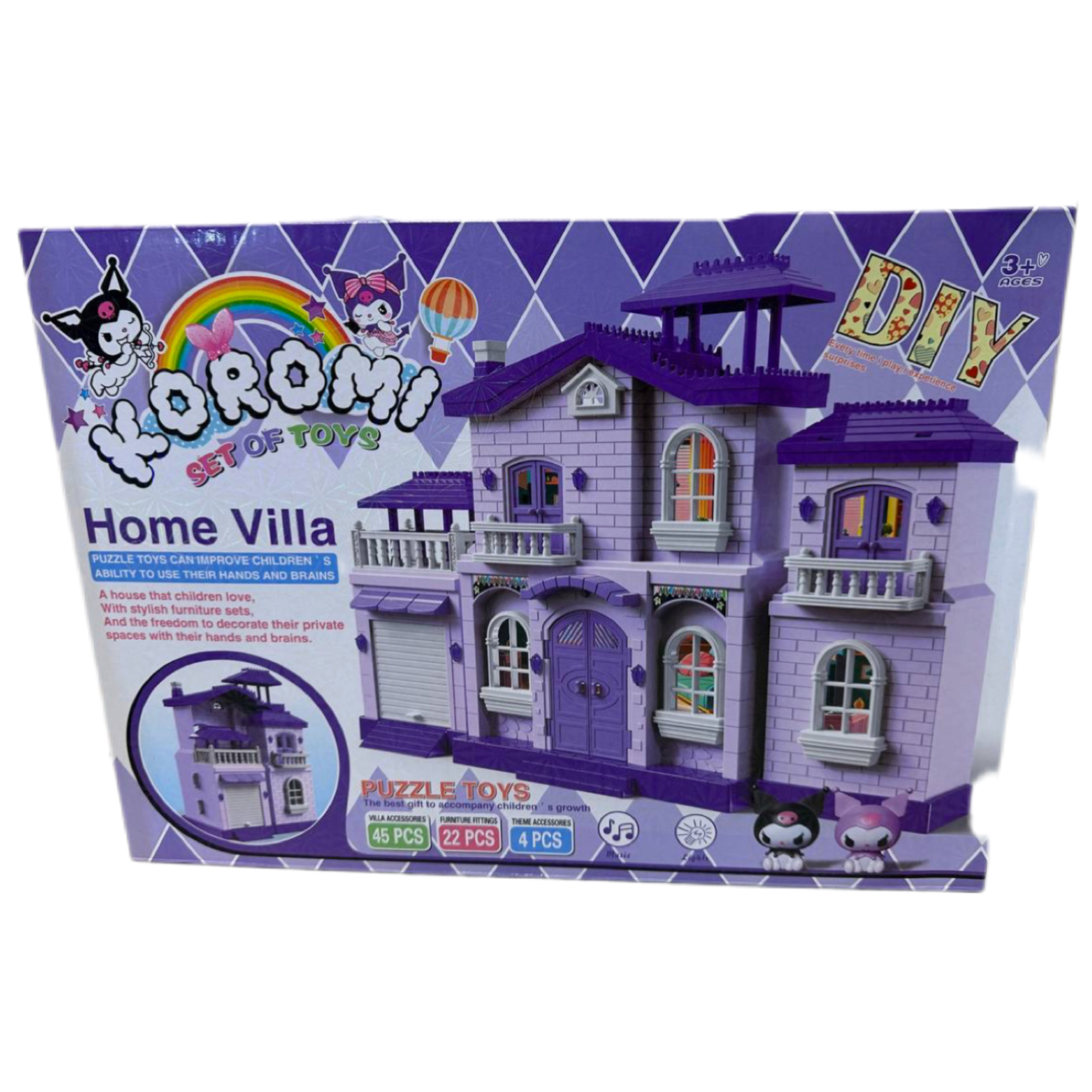 خانه کرومی ساختنی موزیکال و‌چراغدار